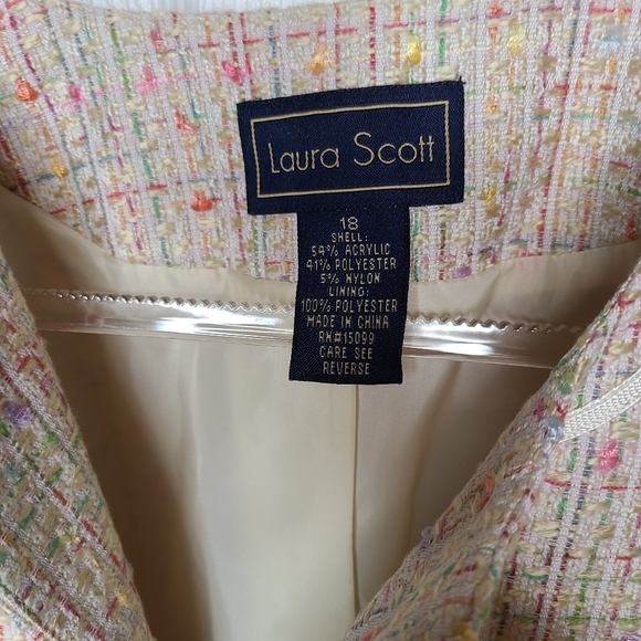 Retro Woven Tweed Laura Scott Janet Sz 18 - Picture 7 of 7